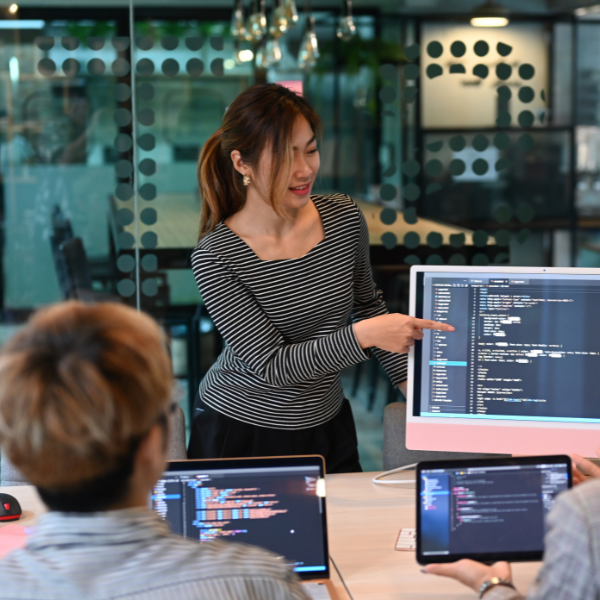 Our web design team at work